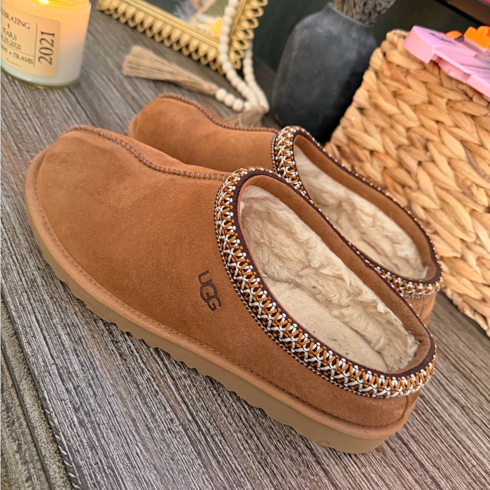 UGG Tan Suede Slip-Ons